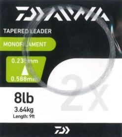 Daiwa 9ft Tapered Leaders 0x 13lb