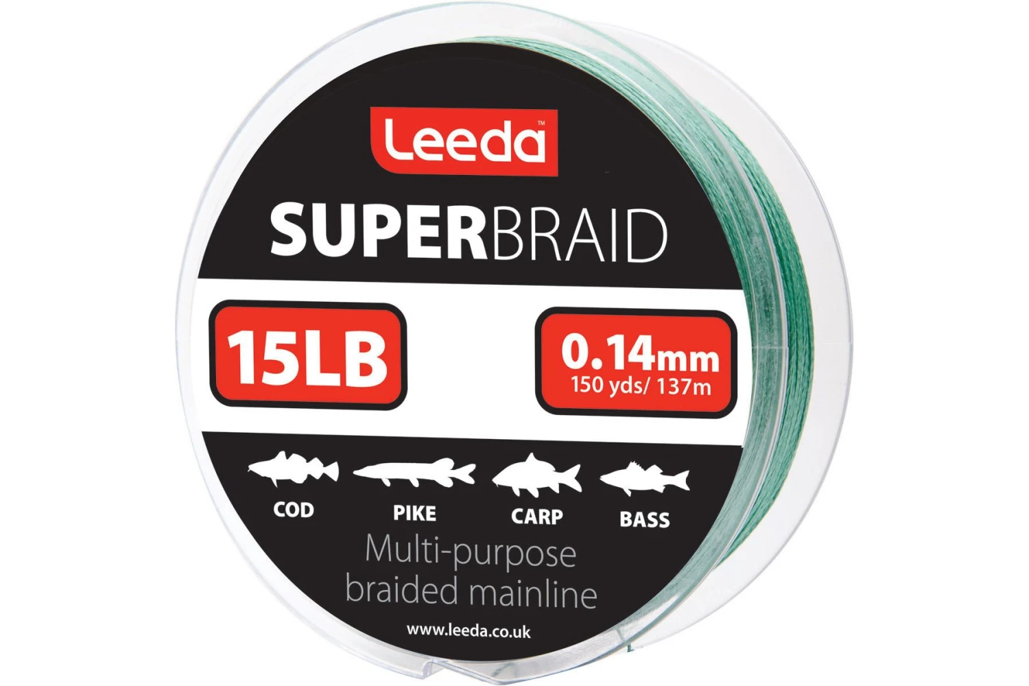 Leeda Super Braid 15lb 150yds / 137m 3 Leeda Super Braid 15lb 150yds / 137m