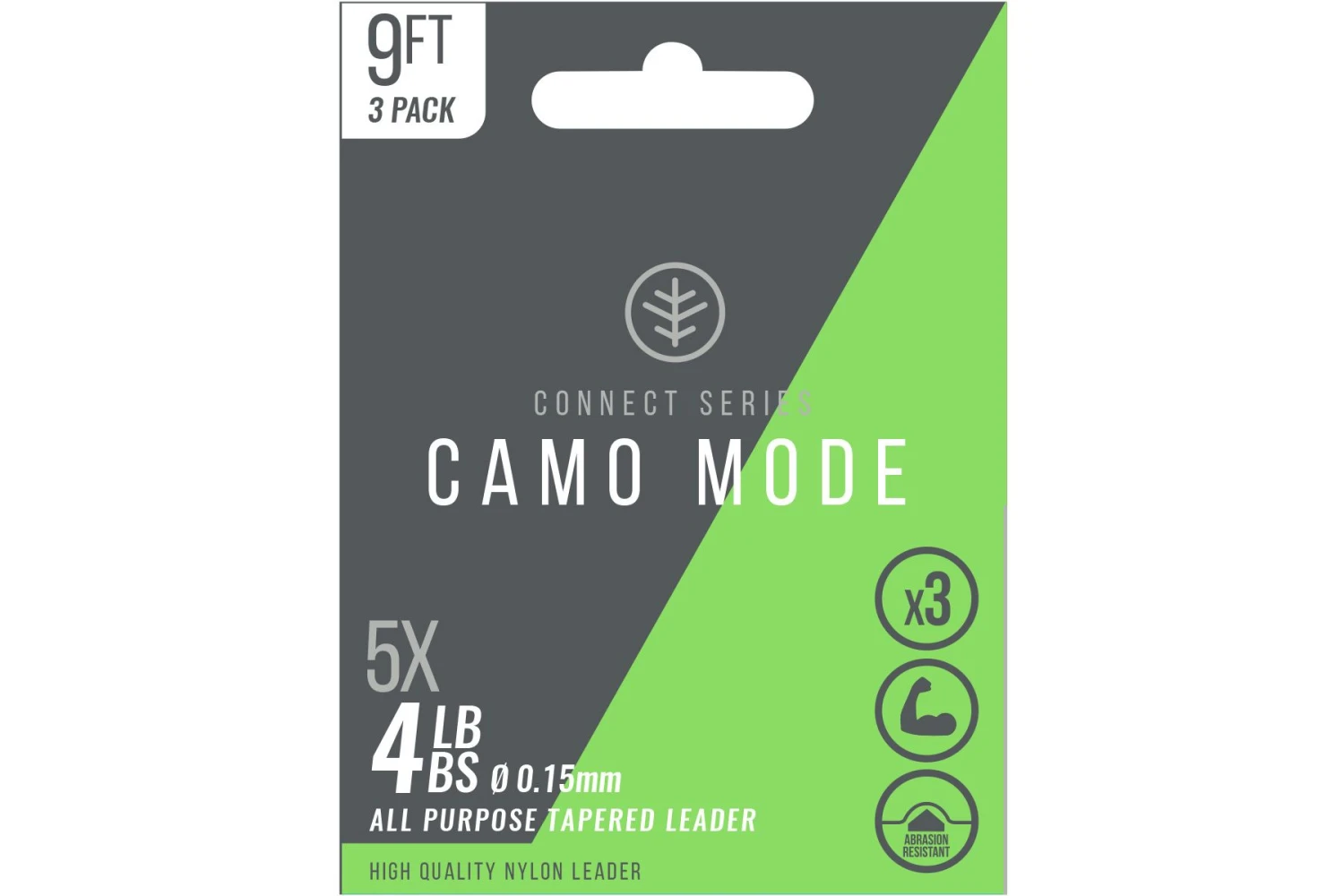 Wychwood Connect Series Camo Mode Tapered Leaders 3X 9ft 4lb 3 Wychwood Connect Series Camo Mode Tapered Leaders 3X 9ft 4lb