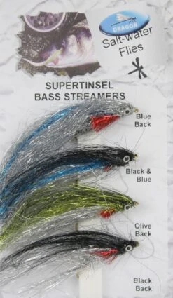 Dragon Supertinsel Bass Streamer Flies