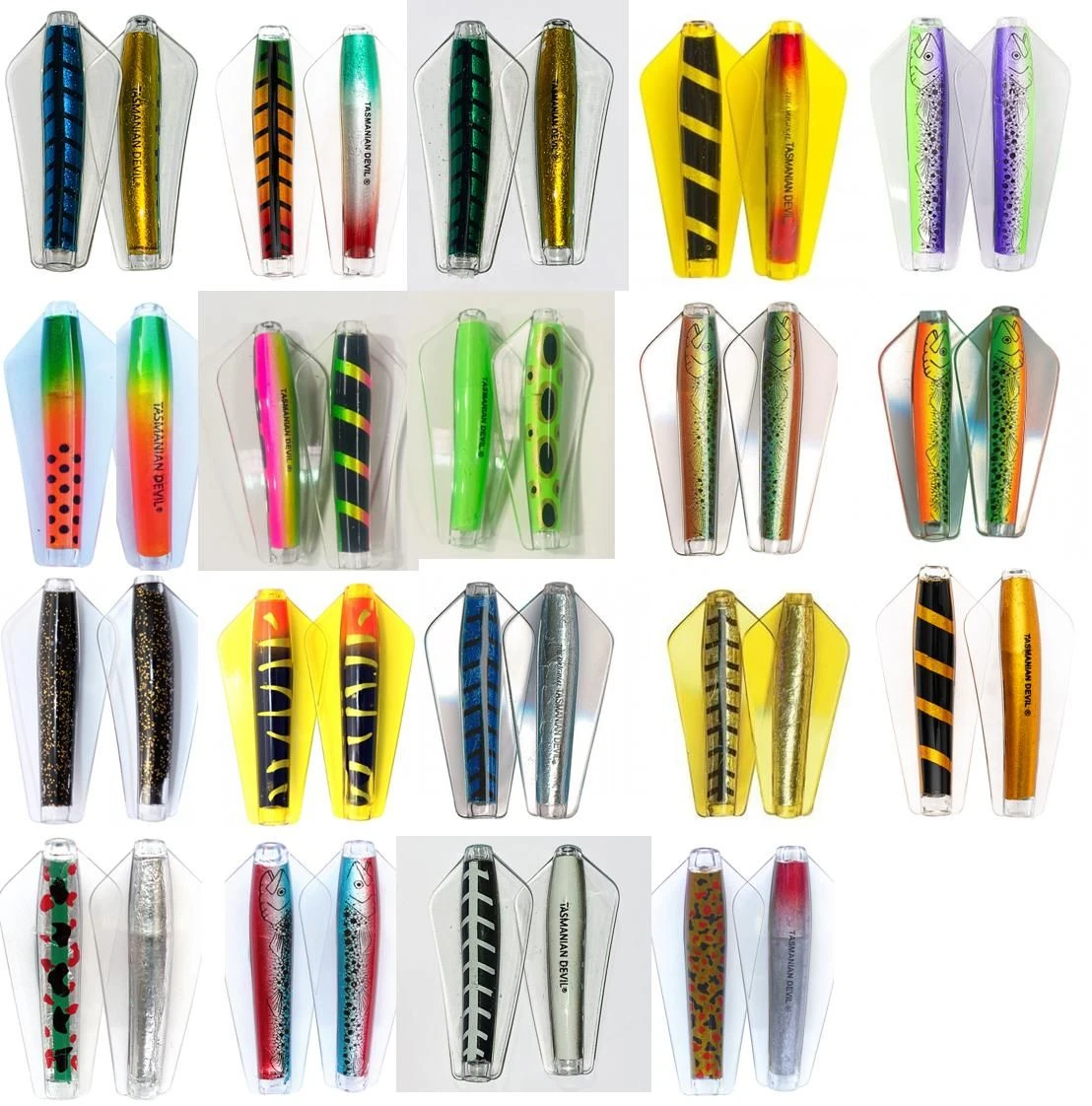 Wigston's Tasmanian Devil Fishing Lures - 7g Little Devil 3 Wigston's Tasmanian Devil Fishing Lures - 7g Little Devil